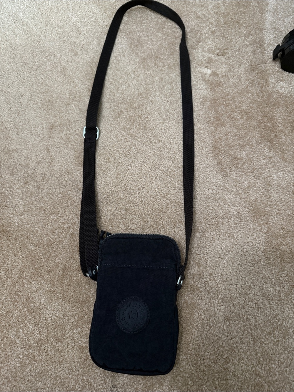 Kipling Black Mini Crossbody Phone Pouch